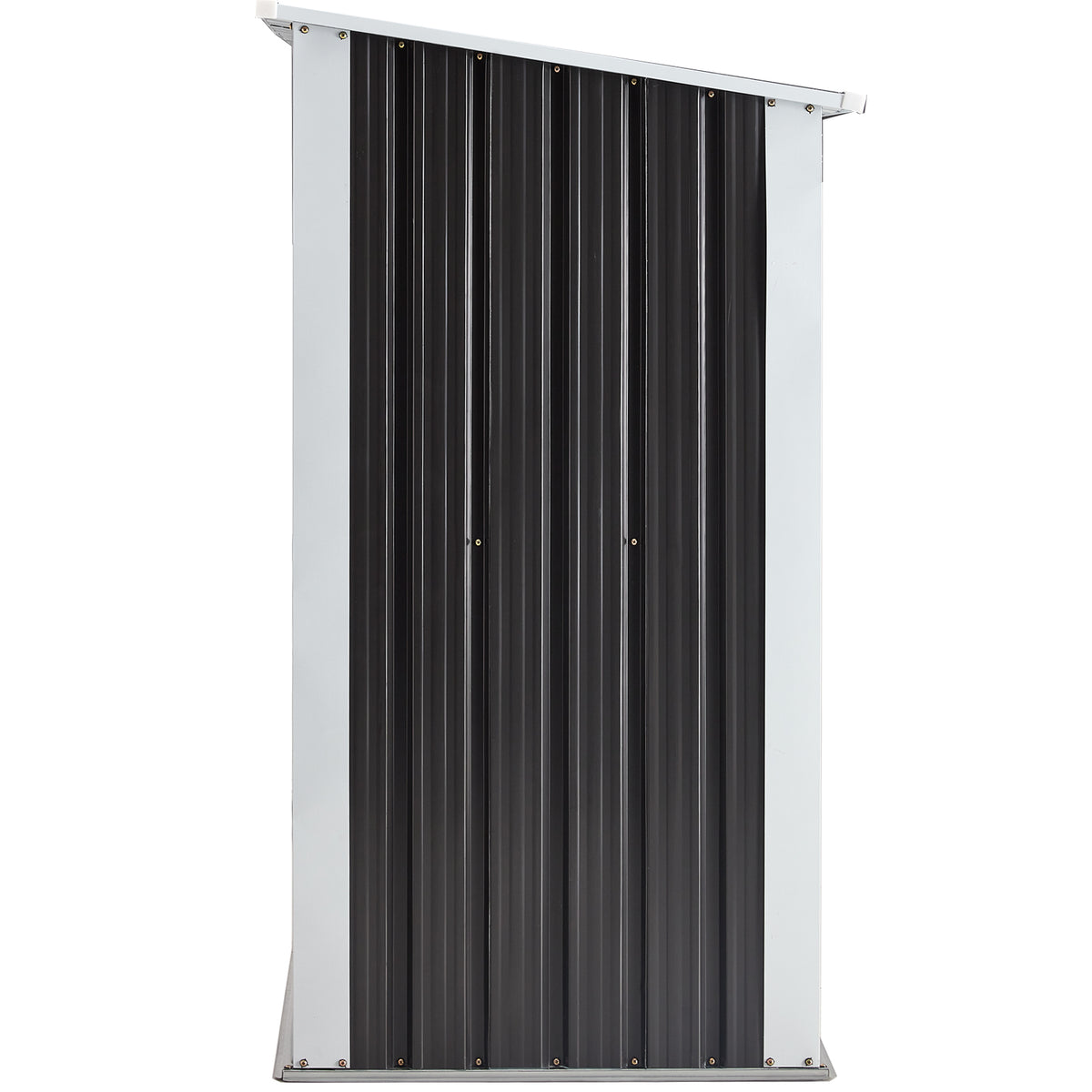Log Storage Shed, Log Holder With Roof, Log Storage Shed, Firewood Rack For Backyard Garden Patio Porch, Anthracite Galvanized Steel 70.9" Dark Gray Steel