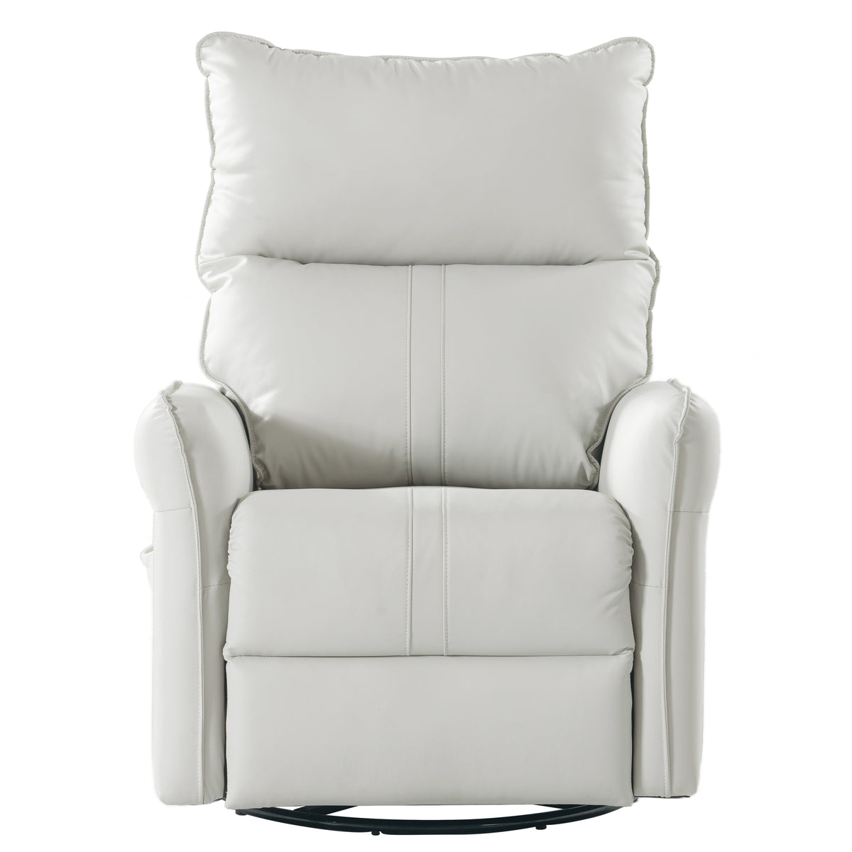 Rocking Recliner Chair,360 Degree Swivel Nursery Rocking Chair,Glider Chair,Modern Small Rocking Swivel Recliner Chair For Bedroom,Living Room Chair Home Theater Seat,Side Pocket Light Gray Solid Light Brown Primary Living Space Push Button Rubberwood