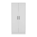 Wyoming 2 Piece Bedroom Set, Armoire Dresser, White King White White 2 Piece Set Bedroom Dresser Included Engineered Wood
