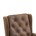 Coolmore Wood Frame Armchair, Modern Accent Chair Lounge Chair With Sturdy Wood Legs For Living Room Bedroom Coffee Pu Coffee Foam Microsuede