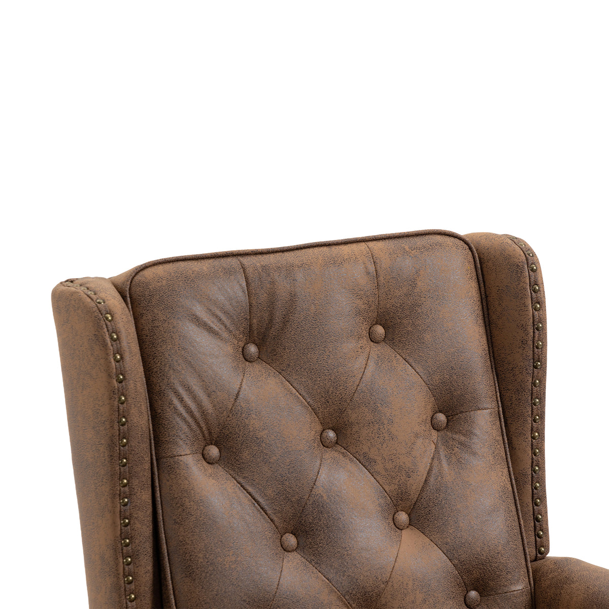 Coolmore Wood Frame Armchair, Modern Accent Chair Lounge Chair With Sturdy Wood Legs For Living Room Bedroom Coffee Pu Coffee Foam Microsuede