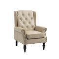 Coolmore Wood Frame Armchair, Modern Accent Chair Lounge Chair With Sturdy Wood Legs For Living Room Bedroom Camel Pu Camel Foam Pu Leather