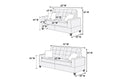 Living Room Furniture 2Pc Sofa Set Black Polyfiber Tufted Sofa Loveseat W Pillows Cushion Couch Solid Pine Black Wood Primary Living Space Tufted Back Modern Pine Square Arms Pine 4 Seat