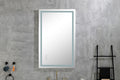 48 X 24 Inch Led Mirror Bathroom Vanity Mirrors With Lights, Wall Mounted Anti Fog Memory Large Dimmable Front Light Makeup Mirror White Aluminum