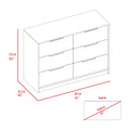 Kaia 4 Drawers Dresser, Superior Top Black Pine Multicolor Brown Bedroom Modern Walnut Particle Board Particle Board