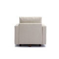 4 Seat Module Sectional Sofa Couch With 1 Ottoman For Living Room,Seat Cushion And Back Cushion Non Removable And Non Washable,Cream Cream Wood Primary Living Space Soft Modern Rubberwood Foam Linen 4 Seat