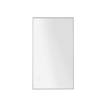 42 X 24 Inch Led Mirror Bathroom Vanity Mirror With Back Light, Wall Mount Anti Fog Memory Large Adjustable Vanity Mirror Gunmetal Aluminium