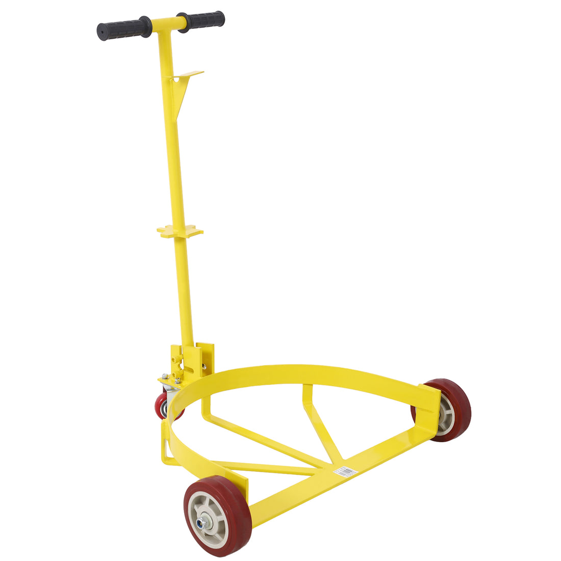 55 Gallon Drum Dolly 1Pk 1200 Lb Capacity Oil Barrel Drum Roller Cart Low Profile Steel Oil Drum Caddy Yellow Steel
