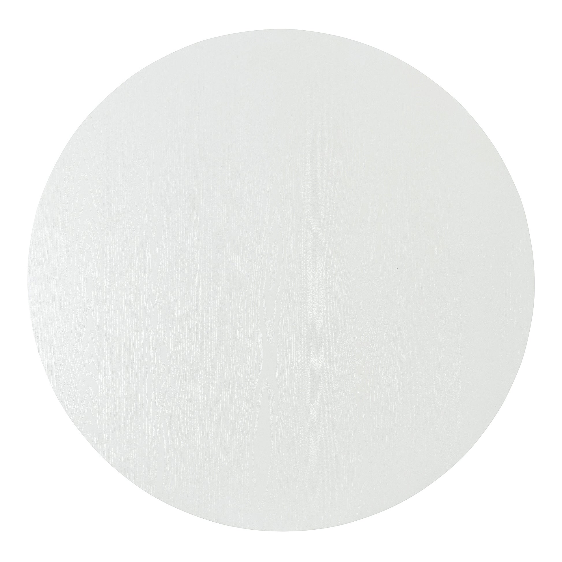 5 Piece Dining Set Retro Round Table With 4 Upholstered Chairs For Living Room, Dining Room Creamy White Cream White Rubber Wood