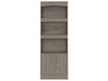 Bookcase Denver,Metal Hardware, Light Gray Finish Light Gray Particle Board