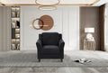 Fashionable Living Room Sofa Single Seat, Black Fabric Antique Black Gray Velvet Wood Primary Living Space Soft American Traditional,Casual Rubberwood Memory Foam And Polyurethane Foam Polyester 1 Seat