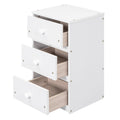 Full Size Loft Bed With Multi Storage Desk, Led Light And Bedside Tray, Charging Station, White Box Spring Not Required Twin White Wood Bedroom Solid Wood Mdf