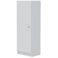 Pantry Miami, Single Door Cabinet, White Finish White Particle Board