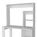 Desk Ryndon, Hutch, White Finish White Particle Board