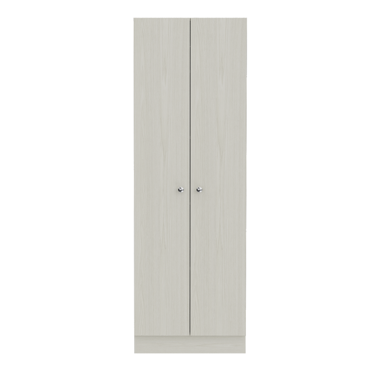 Storage Cabinet Pipestone, Double Door, Pearl Finish White Particle Board