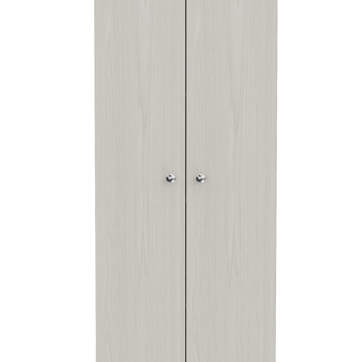 Storage Cabinet Pipestone, Double Door, Pearl Finish White Particle Board
