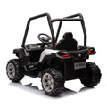 12V Dual Drive Remote Control Electric Kid Ride On Car,Battery Powered Kids Ride On Car White, 4 Wheels Children Toys Vehicle,Led Headlights,Remote Control,Music,Usb. White Polyethylene