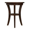 16'' Wood Round End Table, Side Table W Open Shelf, Small Sofa Side Table For Small Space, Multipurpose Accent Table For Bedroom Living Room Home Nightstand Espresso Espresso Solid Wood Mdf