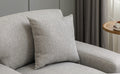 Modern Mid Century Indoor Oversized Chaise Lounger Comfort Sleeper Sofa With Pillow And Soild Wood Legs, Linen, Gray Gray Linen