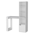 Office Desk Aragon, White Finish White Particle Board