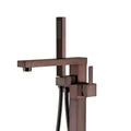 Freestanding Bathtub Faucet With Hand Shower Oil Rubbed Bronze Metal