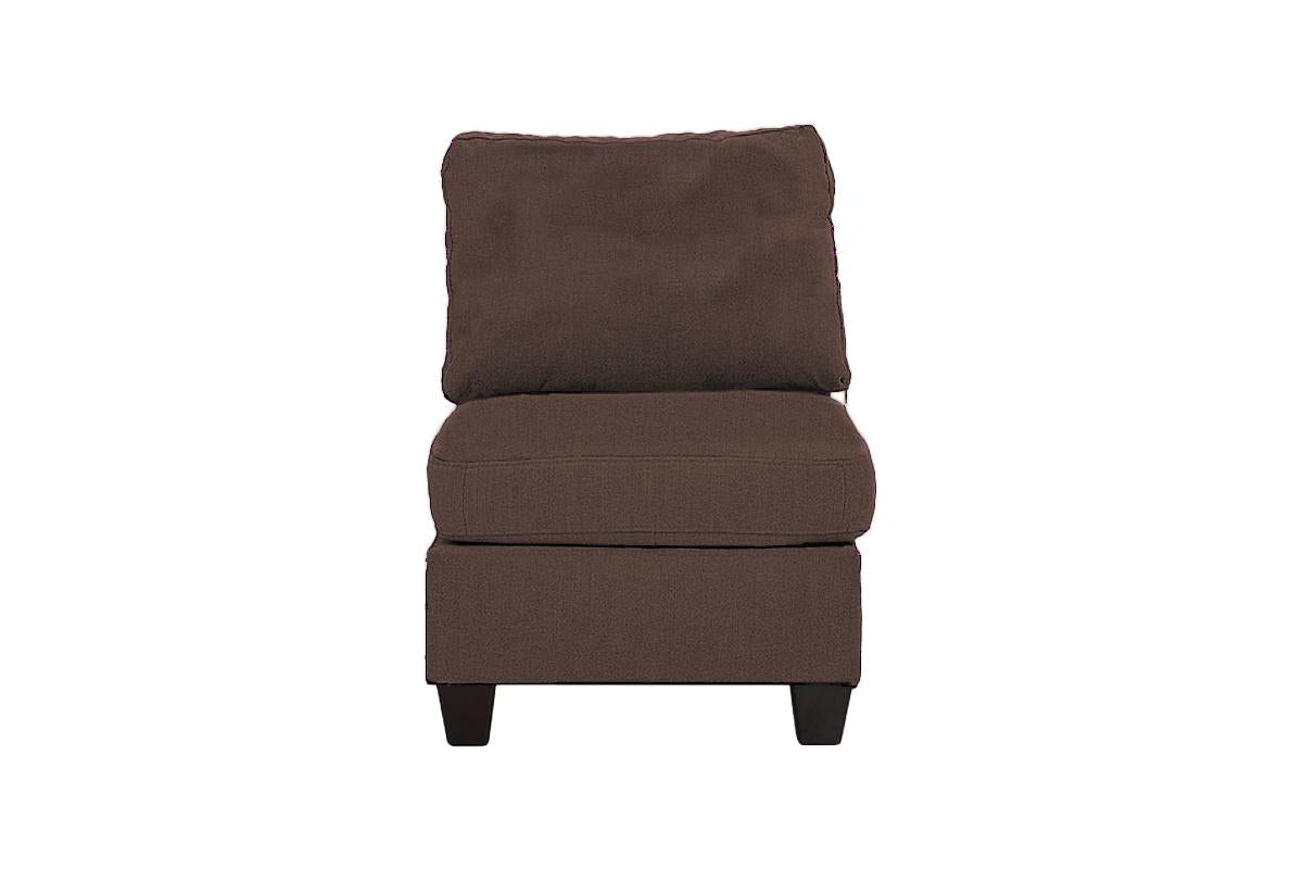 Modular Sofa Set 6Pc Set Living Room Furniture Sofa Loveseat Couch Black Coffee Linen Like Fabric 4X Corner Wedge 1X Armless Chair And 1X Ottoman Coffee Primary Living Space Cushion Back