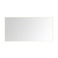 84In. W X48 In. H Metal Framed Bathroom Mirror For Wall, X Inch Rectangle Mirror, Bathroom Vanity Mirror Farmhouse, Anti Rust, Hangs Horizontally Or Vertiy Gold Aluminium