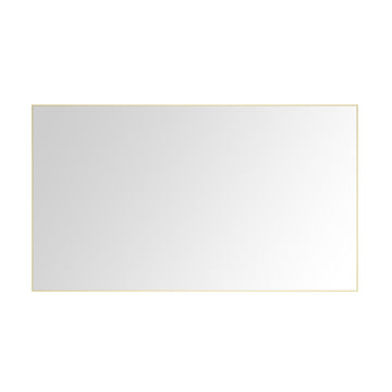 84In. W X48 In. H Metal Framed Bathroom Mirror For Wall, X Inch Rectangle Mirror, Bathroom Vanity Mirror Farmhouse, Anti Rust, Hangs Horizontally Or Vertiy Gold Aluminium