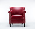 Hadley Red Club Chair Red Foam Polyester Blend