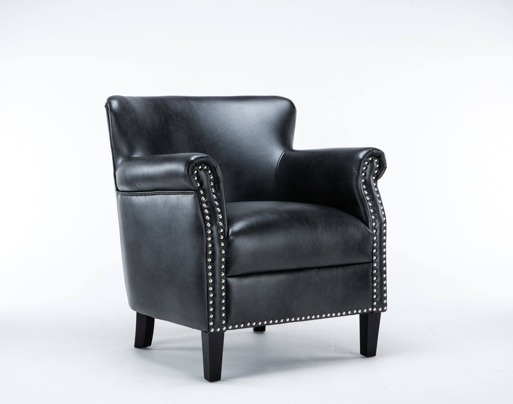 Hadley Charcoal Club Chair Charcoal Foam Polyester Blend