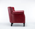 Hadley Red Club Chair Red Foam Polyester Blend