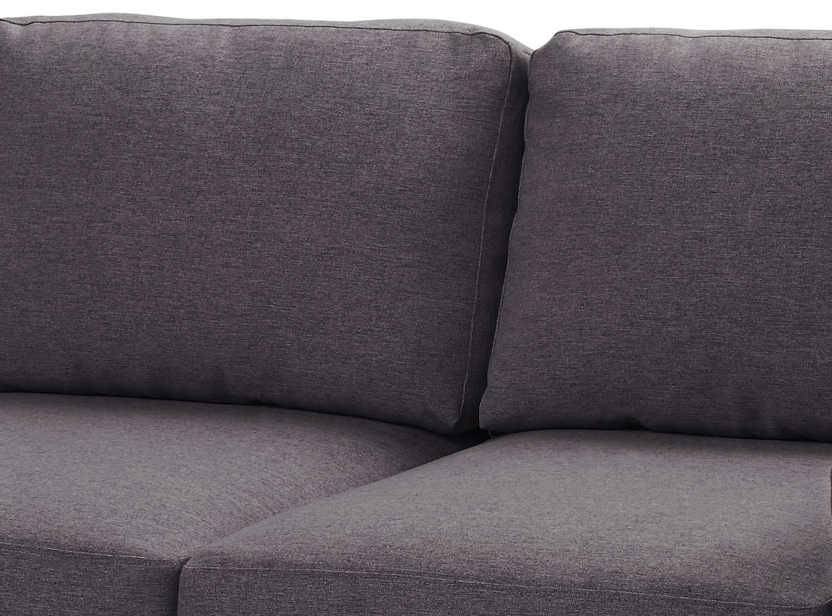 Winter 68" Loveseat In Dark Gray Linen Dark Gray Linen