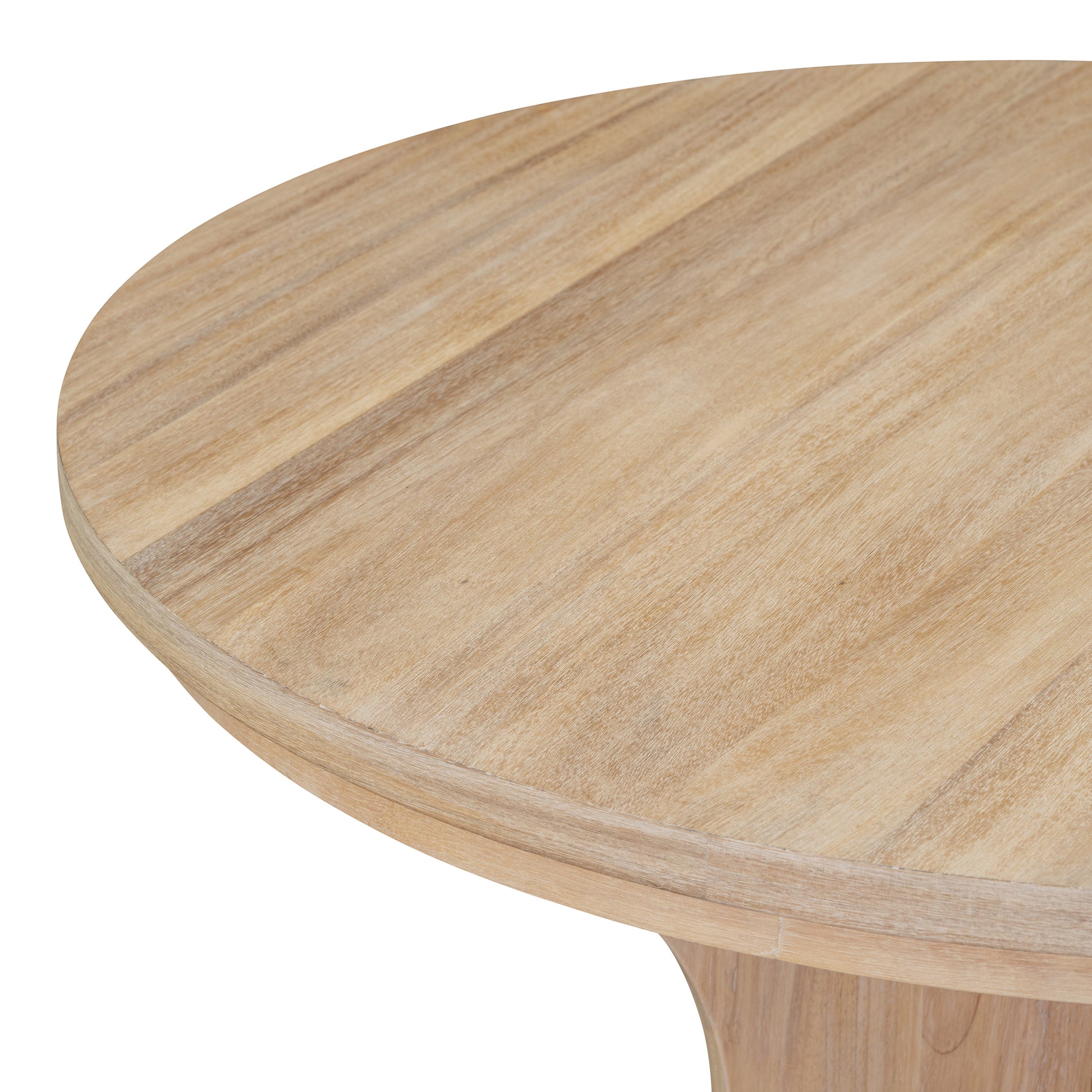 5 Piece Dining Table Set, 44" Round Dining Table With Curved Bench & Side Chairs For 4 5 People For Dining Room And Kitchen Natural Wood Wash Wood Dining Room Distressed Finish Rubberwood Round Dining Table With Chair And Bench Upholstered Chair Wood