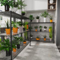 6 Tier Wire Shelving Unit, 6000 Lbs Nsf Height Adjustable Metal Garage Storage Shelves With Wheels, Heavy Duty Storage Wire Rack Metal Shelves Black 186082 Black Iron Plastic