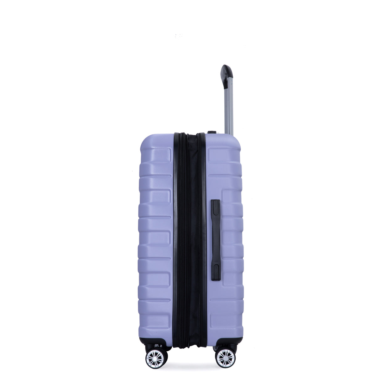 Luggage Set Of 5 Pieces, Expandable Hard Pc Luggage Set With Tsa Lock For Rotating Wheels, Lightweight Rolling Luggage For Men And Women, Light Purple Light Purple Pc