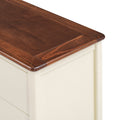 3 Pieces Bedroom Sets Full Size Bear Shape Platform Bed With Nightstand And Storage Dresser,Cream Walnut Cream Wood