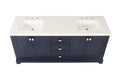 Vanity Sink Combo Featuring A Marble Countertop, Bathroom Sink Cabinet, And Home Decor Bathroom Vanities Fully Assembled Blue 72 Inch Vanity With Sink 23V02 72Nb Navy Blue Wood Solid Wood