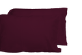Luxurious Viscose From 100% Bamboo 2 Piece Pillowcase Setoeko Tex Certified, King Merlot Burgundy Bamboo