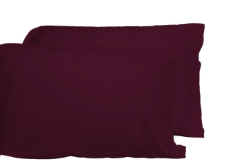 Luxurious Viscose From 100% Bamboo 2 Piece Pillowcase Setoeko Tex Certified, King Merlot Burgundy Bamboo