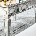 Elegant Shiny Silver Mirror Coffee Table, Cocktail Table 39.5 