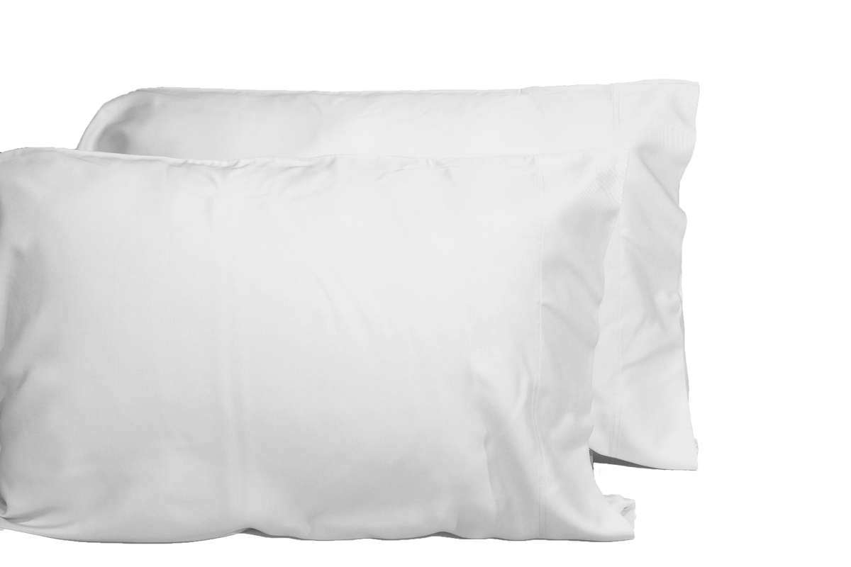 Premium 4 Piece Tencel Lyocell Sheet Set, Silky Soft 100% Tencel, Oeko Tex Certified, Queen Soft White White Eucalyptus