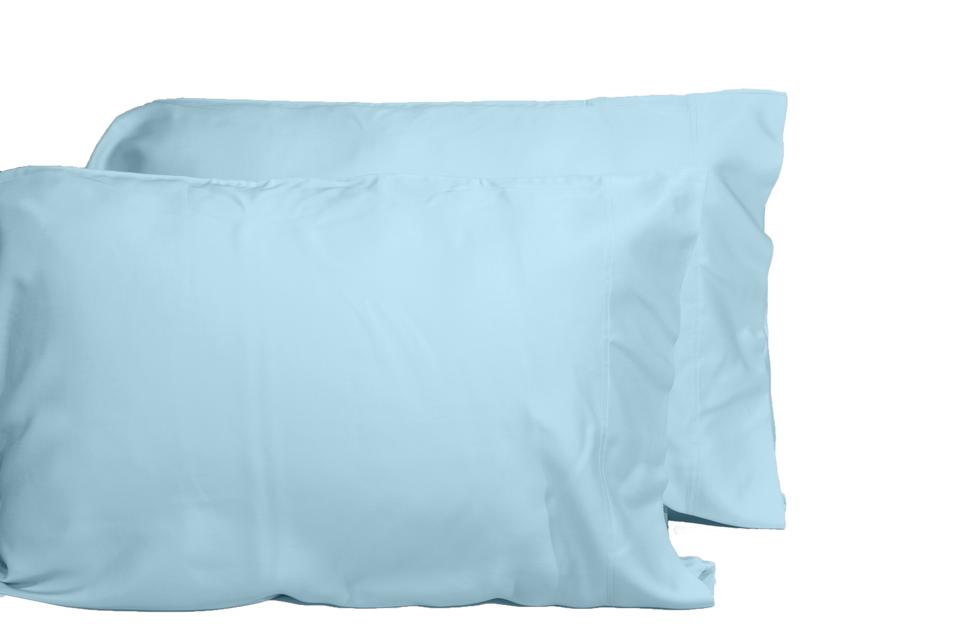 Luxuriously Soft 100% Viscose Derived From Bamboo 5 Piece Sheet Setoeko Tex Certified, Split King Sky Light Blue Bamboo