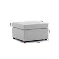 4 Seat Module Sectional Sofa Couch With 1 Ottoman,Seat Cushion And Back Cushion Removable And Washable,Light Grey Light Grey Wood Primary Living Space Soft Modern Rubberwood Foam Linen 4 Seat
