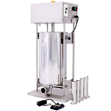 Electric Sausage Filler 20L Sausage Maker Stainless Steel Sausage Stuffer 110V 250W Sausage Ssteel Stuffing Tubestuffer Silver Stainless Steel