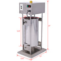 Electric Sausage Filler 20L Sausage Maker Stainless Steel Sausage Stuffer 110V 250W Sausage Ssteel Stuffing Tubestuffer Silver Stainless Steel