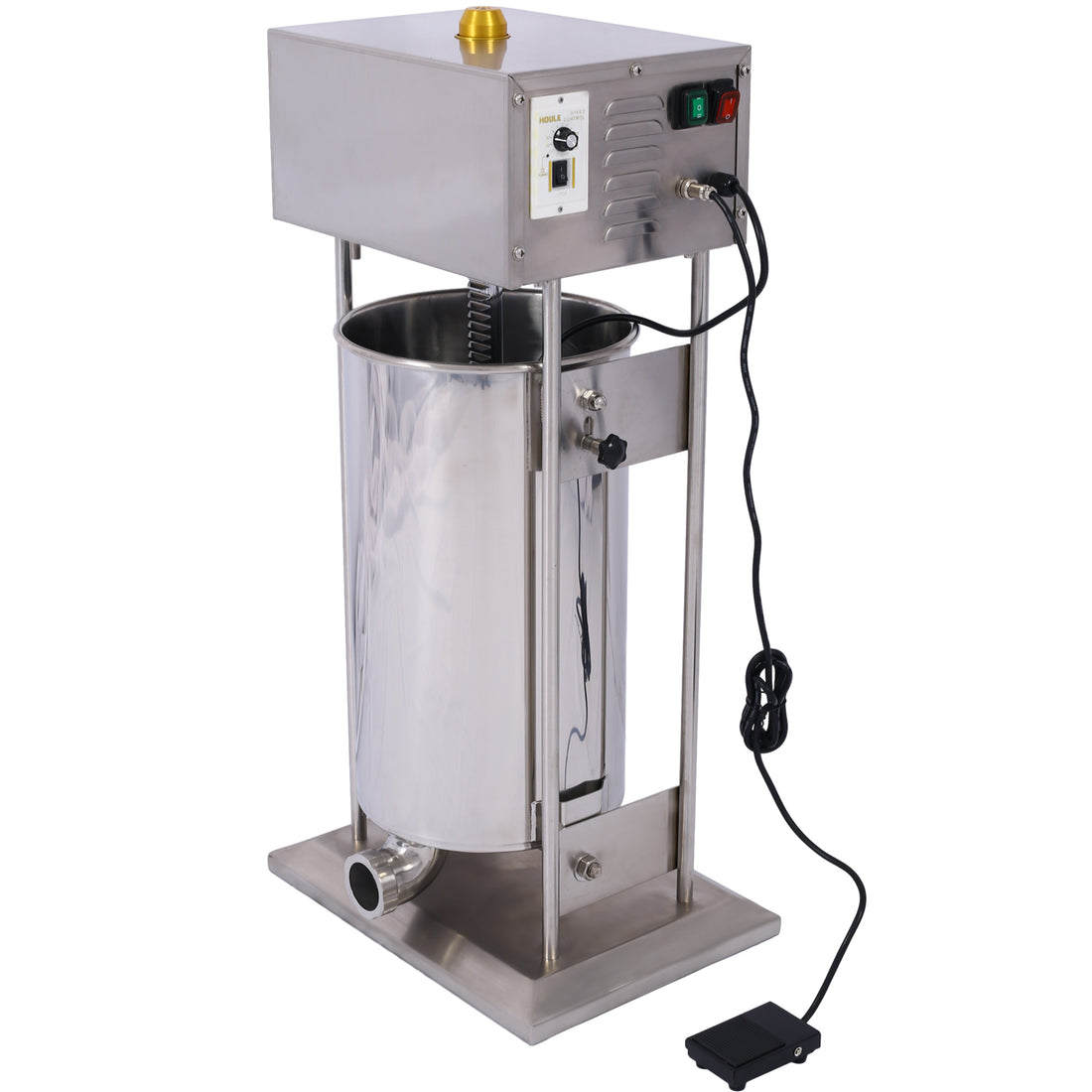Electric Sausage Filler 10L Sausage Maker Stainless Steel Sausage Stuffer 15.4Lb 110V 120W Sausage Ssteel Stuffing Tubestuffer Silver Stainless Steel