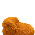 Coolmore Bean Bag Chair, Floor Sofa With Handle,Accent Sofa Chair With Ottoman For Gaming Reading Relaxing Orange Orange Foam Plush