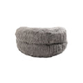 Coolmore Bean Bag Chair, Floor Sofa With Handle,Accent Sofa Chair With Ottoman For Gaming Reading Relaxing Gray Gray Plush