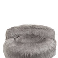 Coolmore Bean Bag Chair, Floor Sofa With Handle,Accent Sofa Chair With Ottoman For Gaming Reading Relaxing Gray Gray Plush