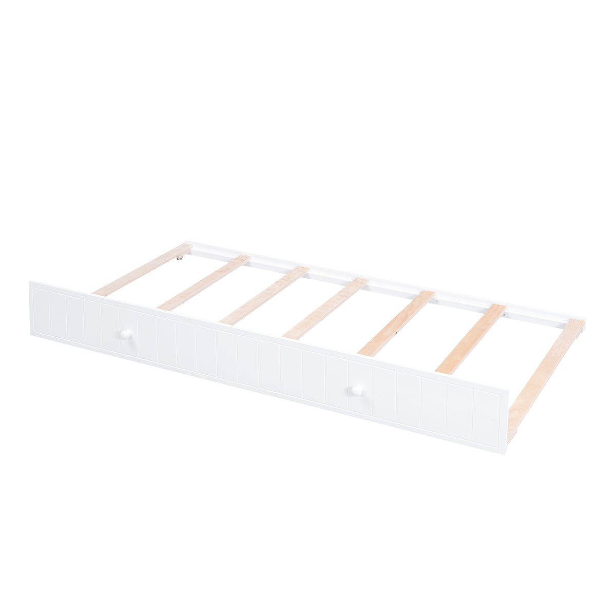 Twin Size Daybed With Storage Arms, Trundle And Charging Station, White Box Spring Not Required Twin White Wood Daybeds Solid Wood Mdf